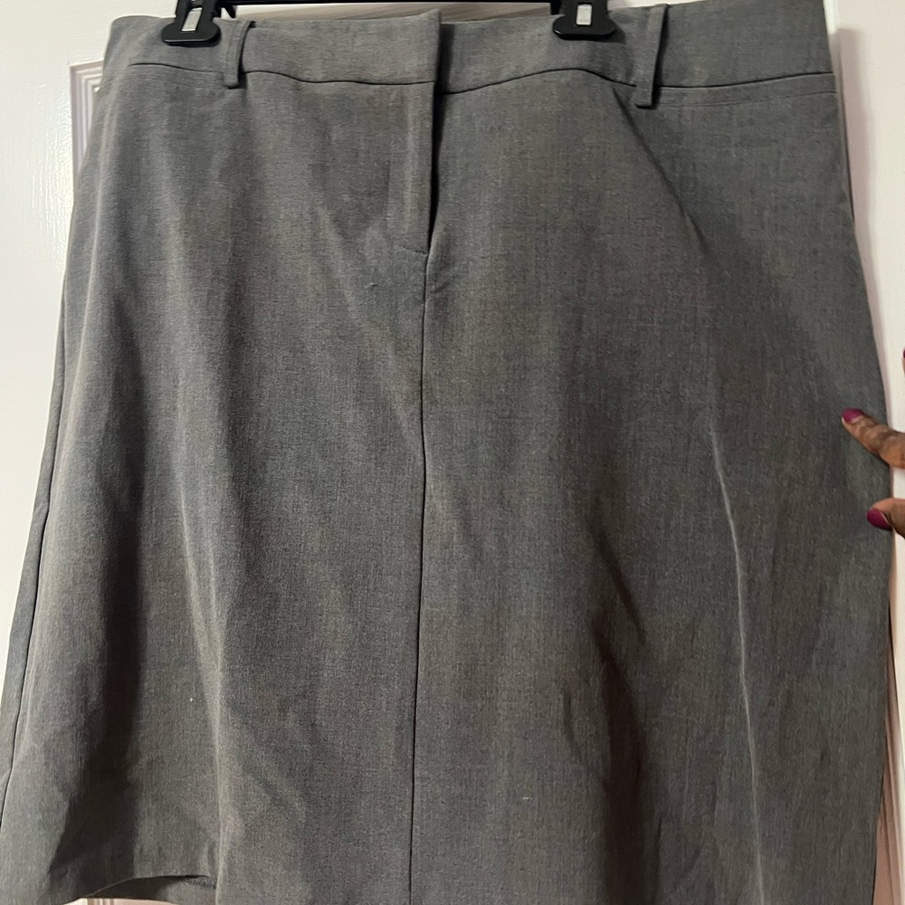 New York & Company Gray A-Line Skirt